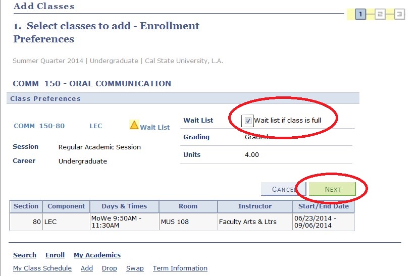 Screenshot of Waitlist Box screen